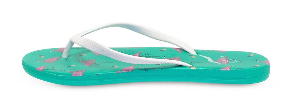 The Norty Brand - Vendita all'ingrosso Infradito - Donna - Norty Sandali Infradito Donna in EVA con Fenicotteri Preconfezionati 22017B1