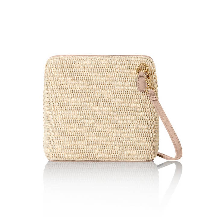 MONTTE DI JINNE - Wholesale Crossbody Bag - Women's - Italian Handmade Raffia & Leather Small Square Crossbody Bag12