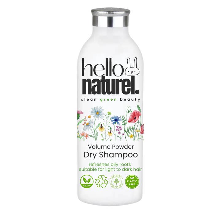 Hello Naturel - Venta al por mayor Champús en seco - Champú seco en polvo 100% natural, sin plástico, vegano, 30 unidades