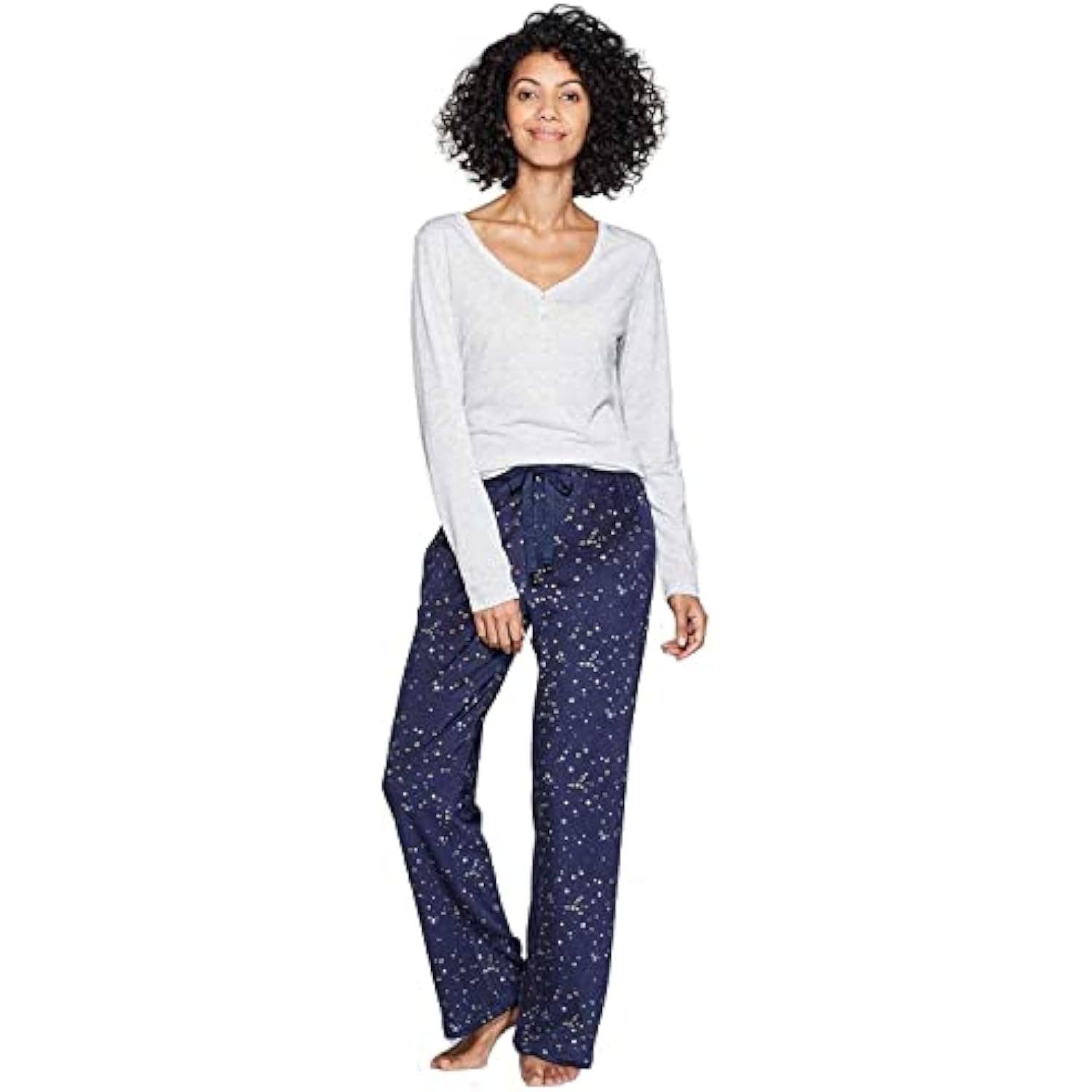 Kasa Style - Vente Haut et bas de pyjama – femme - Ensemble de 2 pyjamas Henley Super Soft Sleep de Stars Above pour femmes2