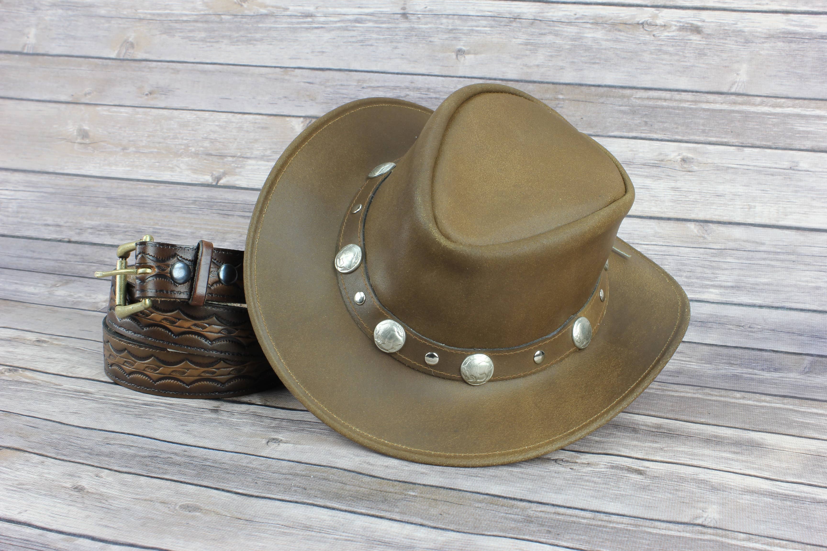 Leather Impressions Inc – wholesale Cowboy hat – Unisex – Buffalo Nickle Cowboy Hat #HT10415