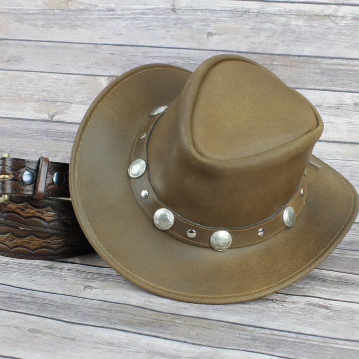 Leather Impressions Inc – wholesale Cowboy hat – Unisex – Buffalo Nickle Cowboy Hat #HT10415
