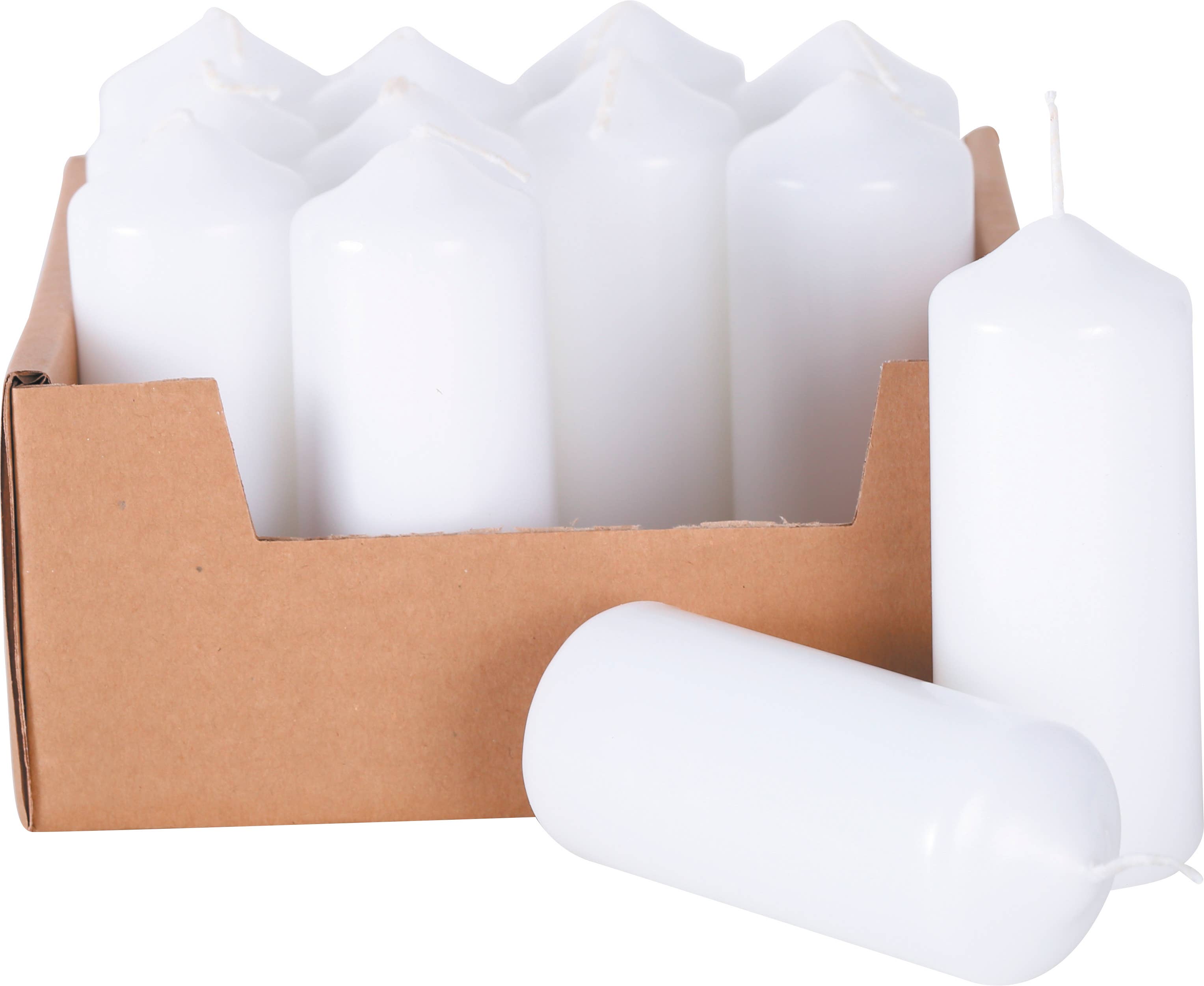 Graine Créative - Wholesale DIY Craft Kit - SET OF 12 WHITE CANDLES Ø40MM * H110MM4