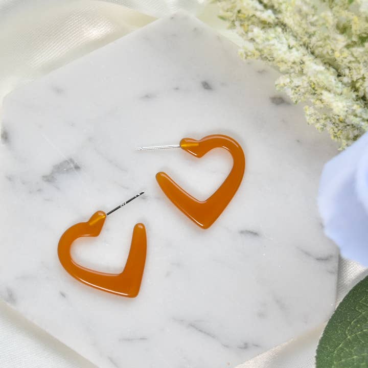 Fenna&Fei - Wholesale Hoop Earrings - Mini Heart Hoop Collection