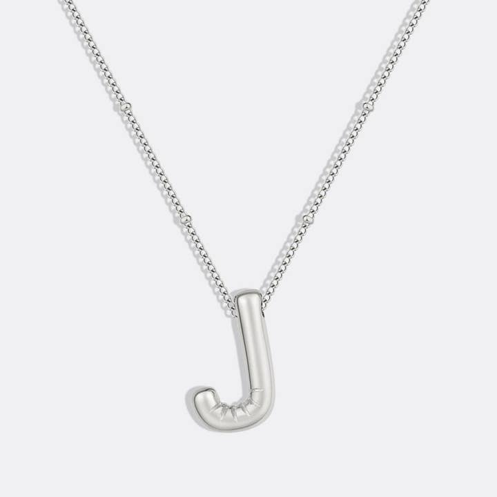 Mint & Lily - Wholesale Pendant/Charm Necklace - Balloon Initial Necklace with Satellite Chain43