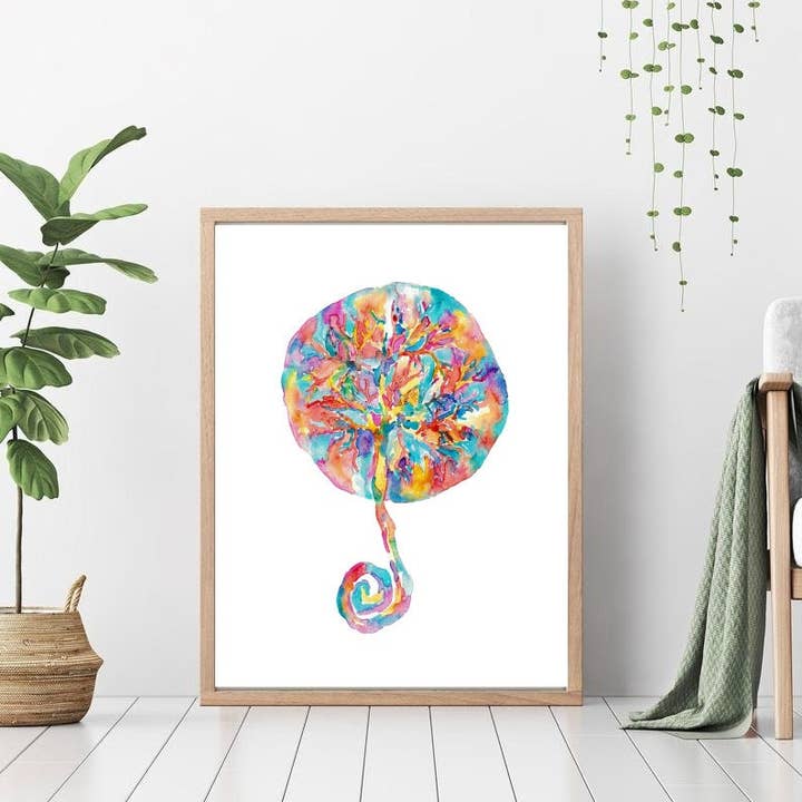 Goodfairyart - Wholesale Kunstprint - Placenta Art Print Vrouw Met Kind Aquarel