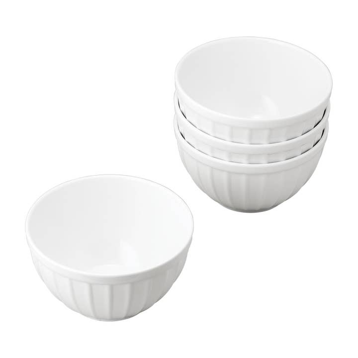 Supreme Housewares - Wholesale Bowl - Ribbed Melamine Ice Cream Bowl, White