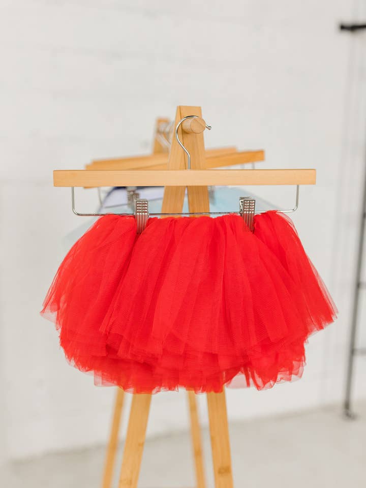 Full Layered Red Tutu, Full Tutu Skirt, Red tutu, Red Skirt for wholesale by The Glam Goat