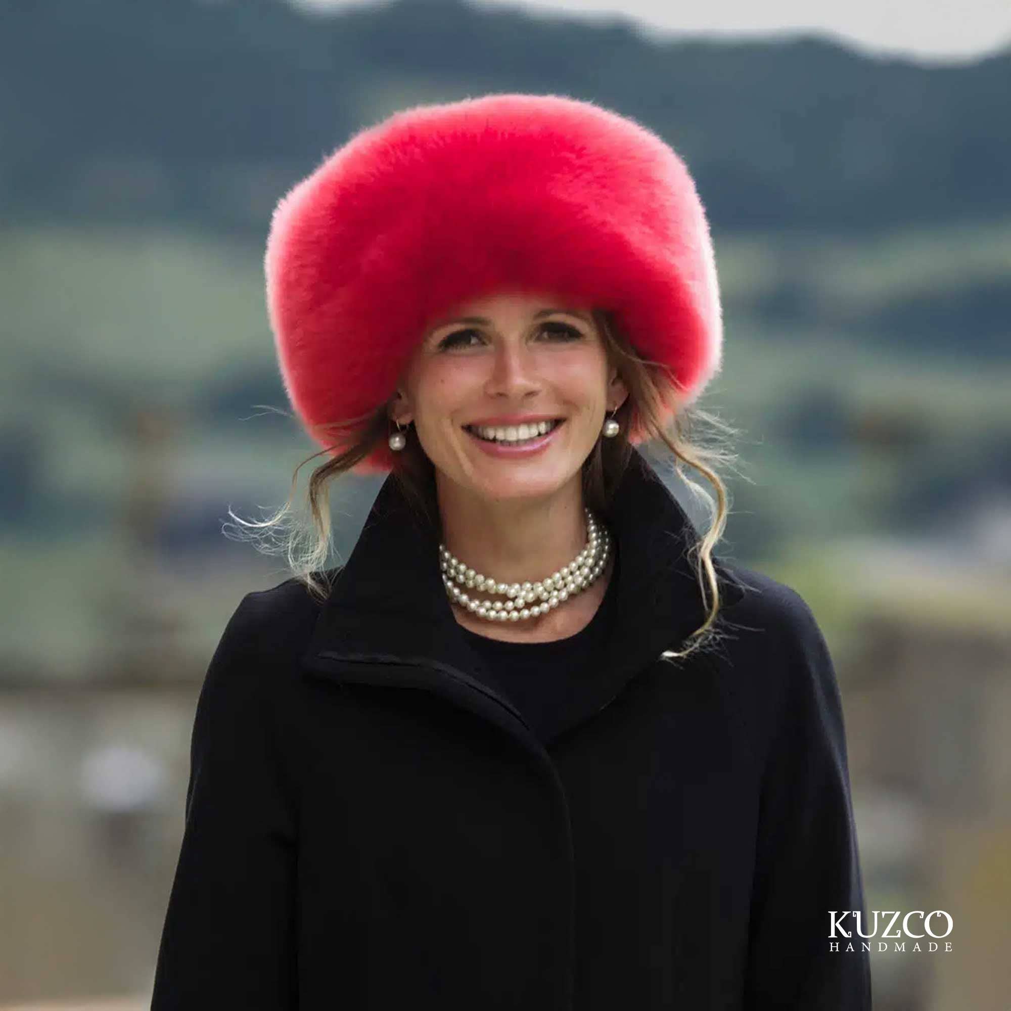 KuzcoHandmade - Wholesale Beanie - Women's - Beige Baby Alpaca Fur Hat, Handmade Luxury Hat, Alpaca cloth7