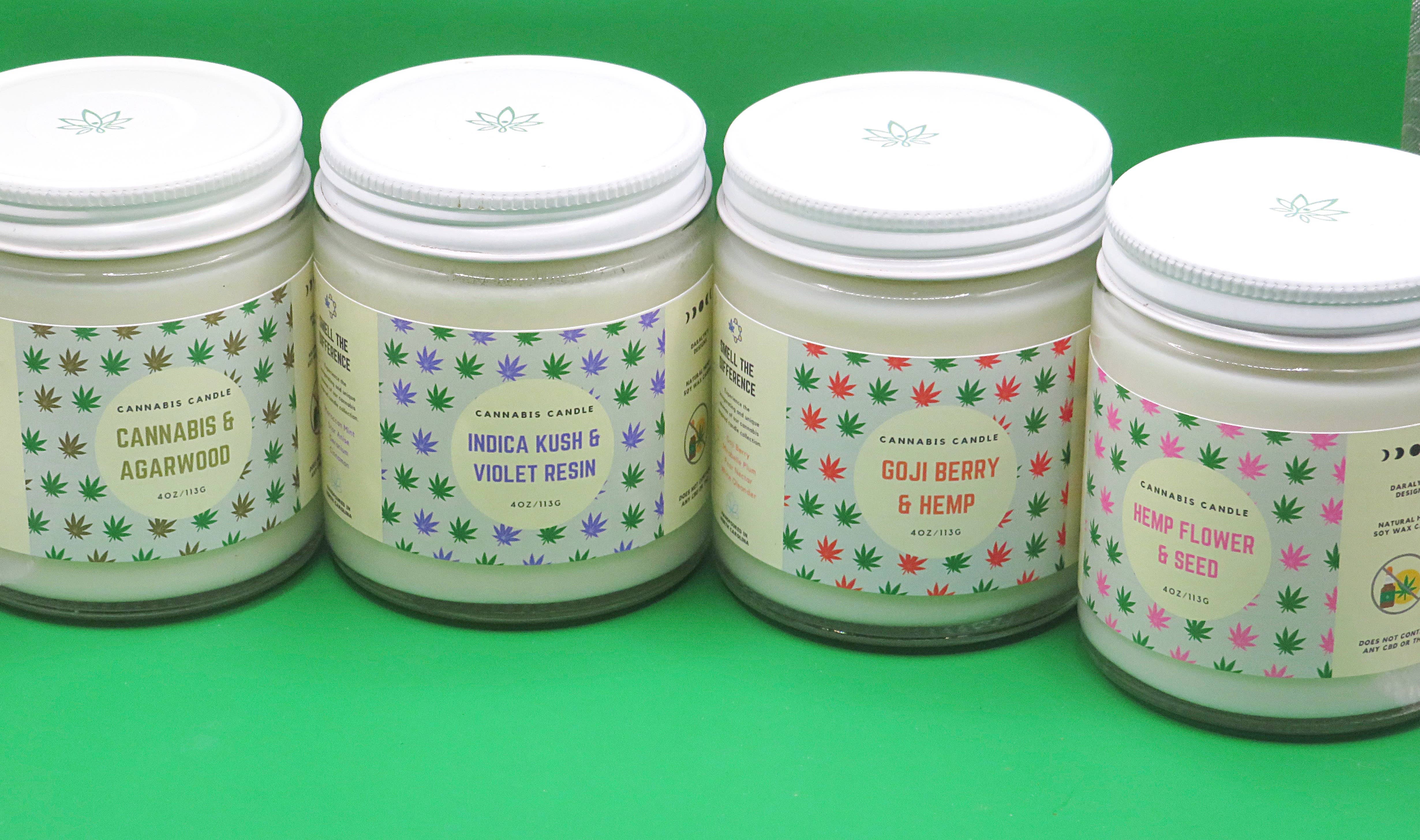 Daralyn's Designs - Wholesale Jar/Filled Candle - Cannabis Candle | 4oz | Hemp Wax15