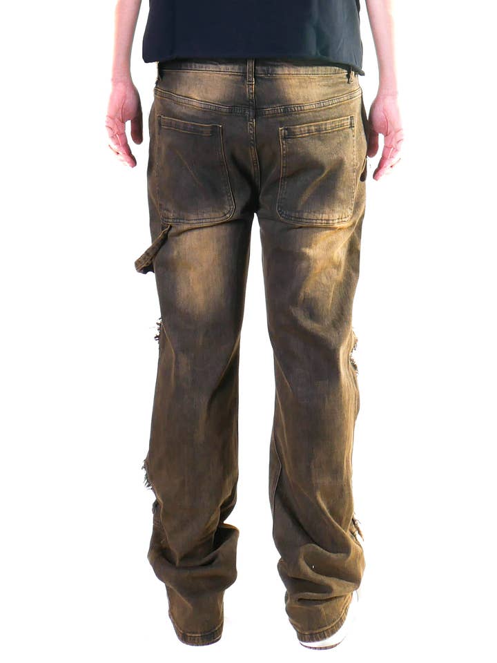 Cooper 9 - Wholesale Jeans - Men's - 507 Cross Wide Cargo Jeans Gray Wash8