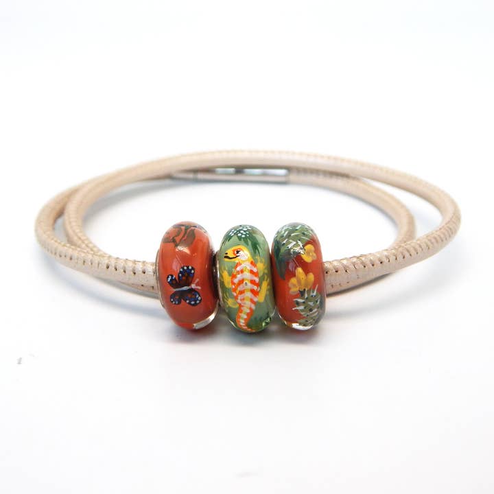 Lot de perles Dragon du désert pour la vente par Fenton Glass Jewelry