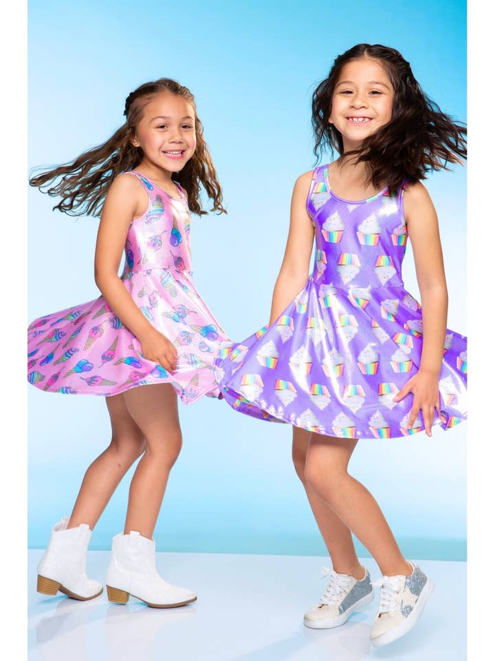 PixieLane - Wholesale Dress - Kids - Glitter Tank Super Twirl Dress26