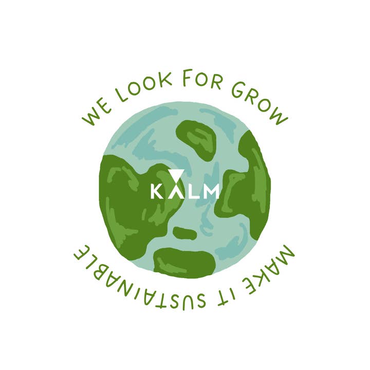Kalm Yoga - Venta al por mayor Pegatina - Pegatina Kalm ''HAZLO SOSTENIBLE''. Personaliza cualquier cosa con nuestras pegatinas, duraderas y resistentes al agua.