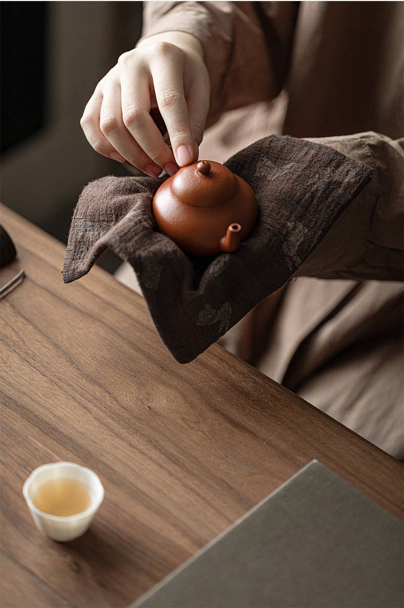 Gohobi （We cover U.S. import duties） - Vente Torchons - Gohobi Serviette de Thé Gongfu en Coton et Lin Teints à la Main17