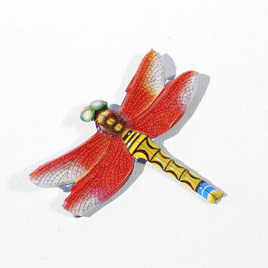 die Blechfabrik e.K. - Wholesale Retailer display – Child & baby - Dragonfly Pin Badge 12 Pack Display Made in Japan2