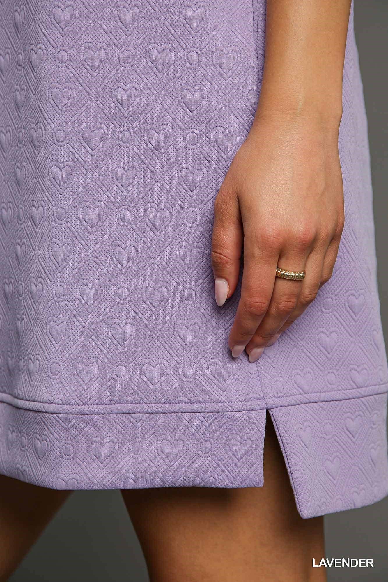 Plush Looks – wholesale Klänning - Dam – Hjärtstickad Jacquard ärmlös miniklänning med halv dragkedja10