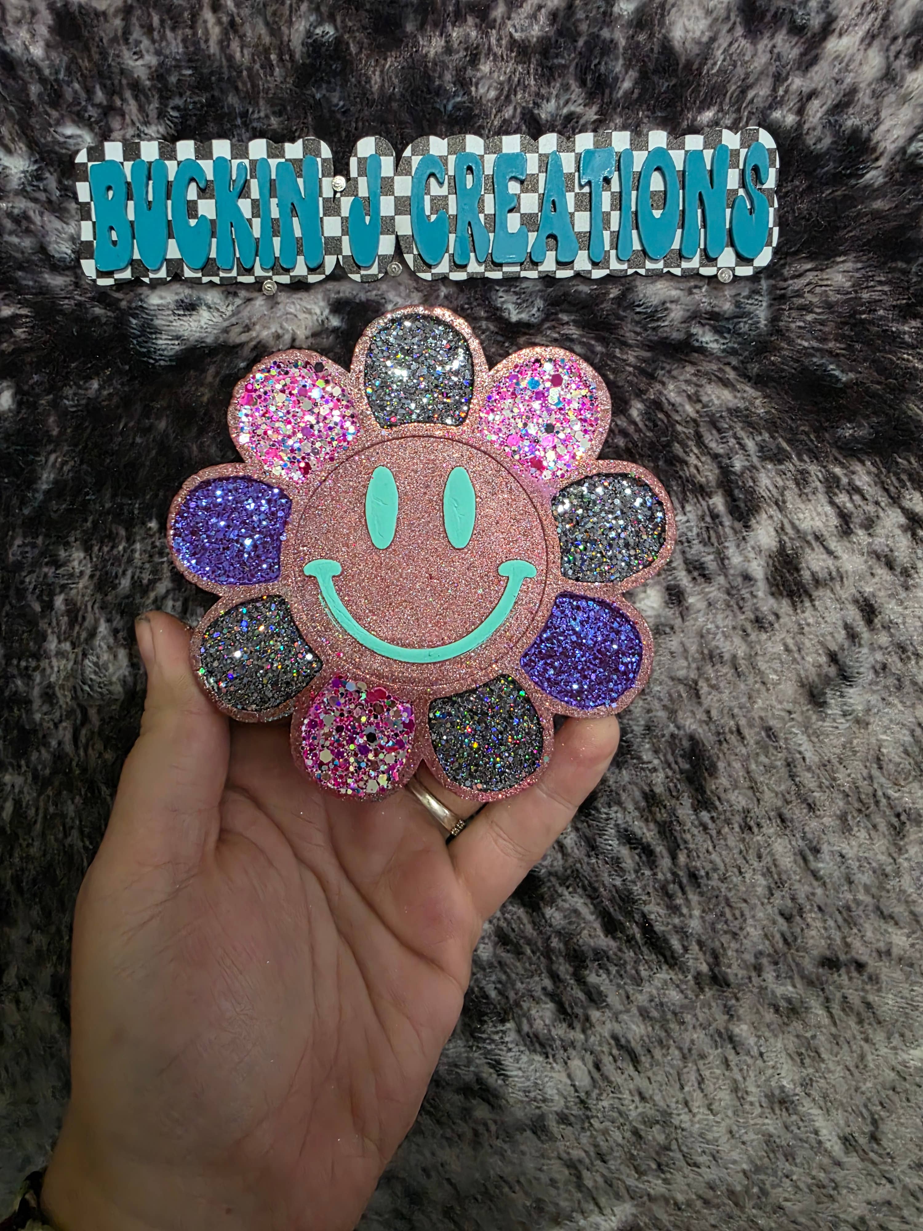 Buckin J Creations – Engroshandel Luftfrisker til bilen – til kvinder – Smiles Blomst Bil Luftfrisker2