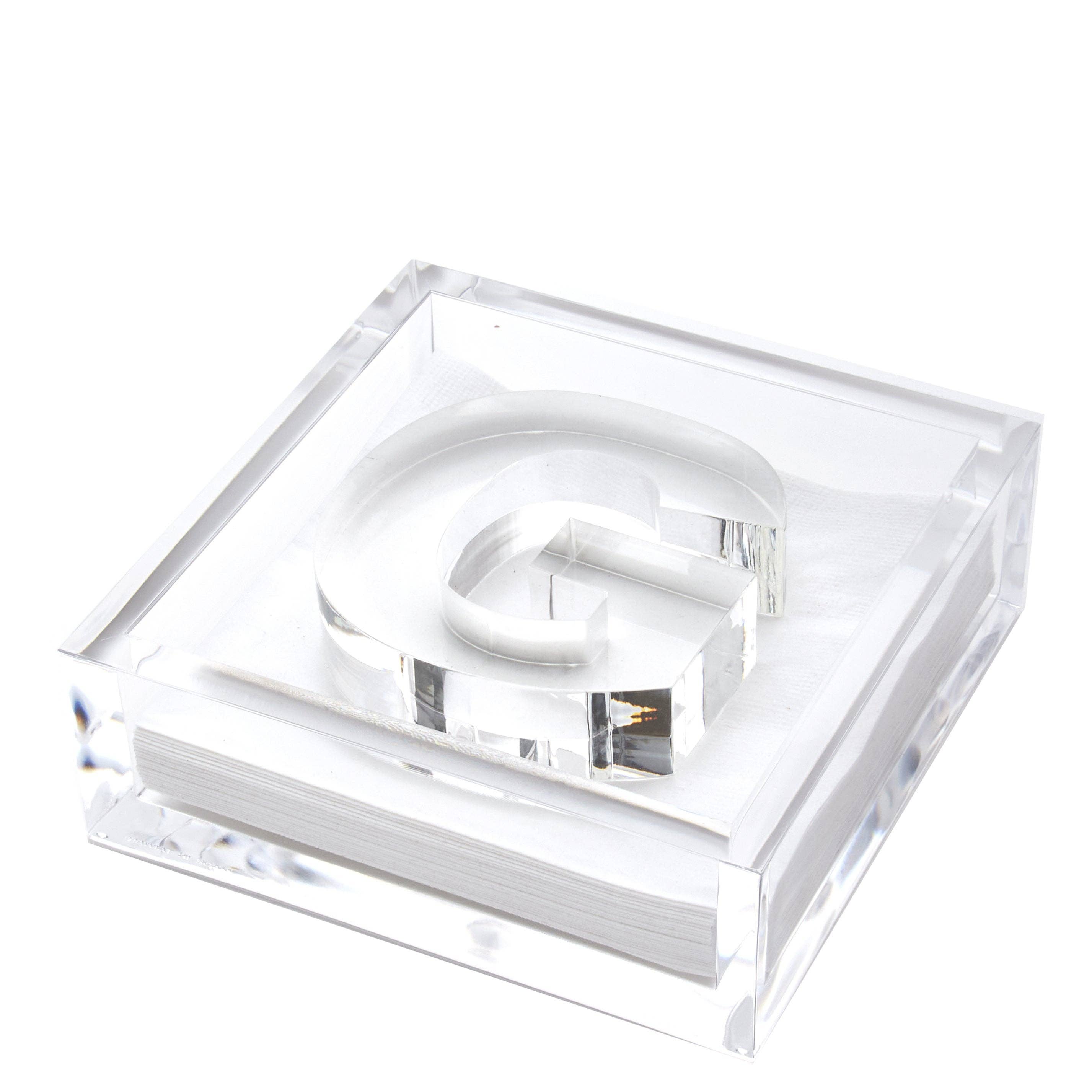 Tara Wilson Designs - Vente Porte-serviette - PORTE-SERVIETTES À COCKTAIL INITIAL6