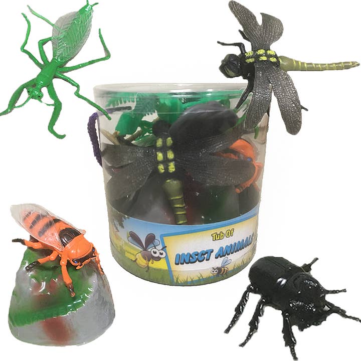 Texas Toy Distribution – wholesale Figurine toy – Kids – Insects 5" Figurine Bug Toys in Bucket - Creepy, Crawly Fun!2