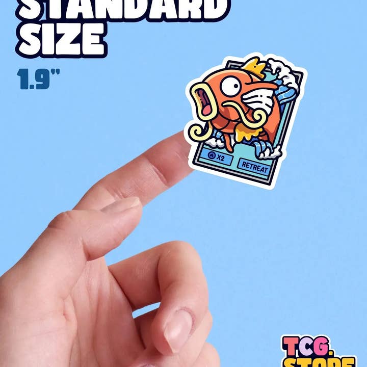 TCG.Store - TCGDOTSTORE - Wholesale Sticker - Pokémon Magikarp Card Sticker