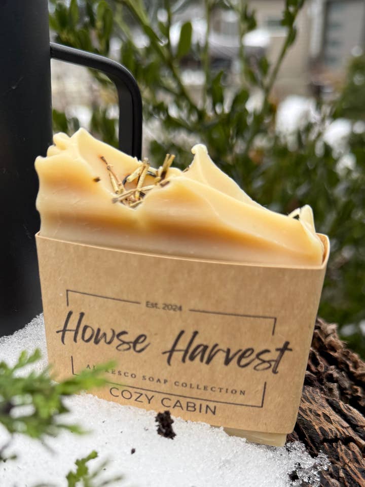 Cozy Cabin Soap — Warm, Woodsy Natural Bar for wholesale by Howse Harvest