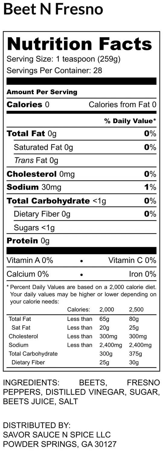 Hot N Saucy - Vendita all'ingrosso Salse piccanti - Barbabietola N Fresno6