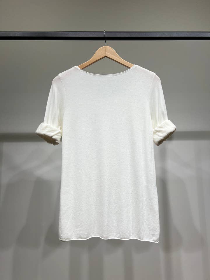 L'Emotion - Wholesale T-Shirt - Women's - Long Sleeve Round Neck T-Shirt 30% Wool 30% Angora23