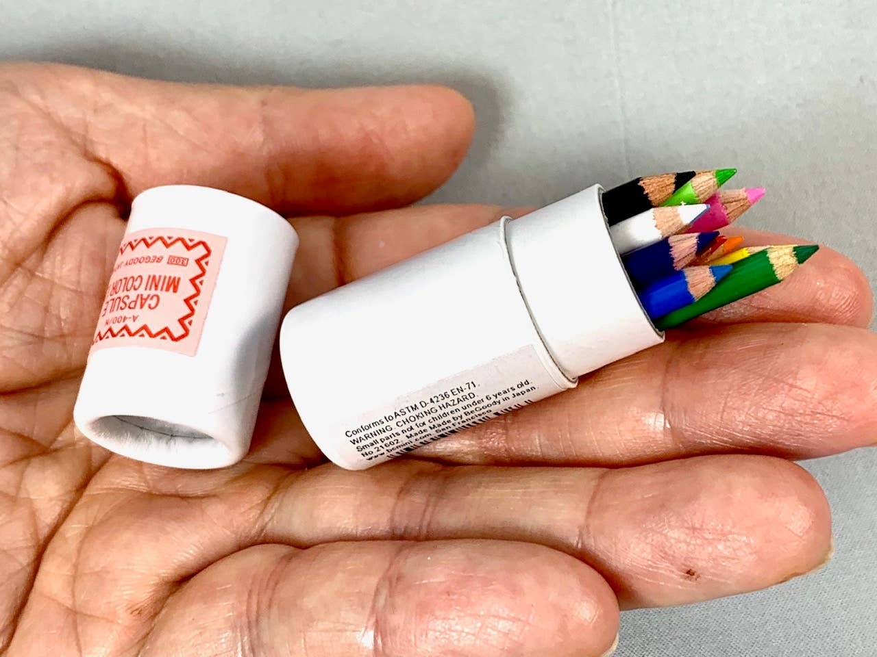 BCmini - Wholesale Colored Pencil - 21602 12 sets of 12 mini pencils in mini paper tube-1222