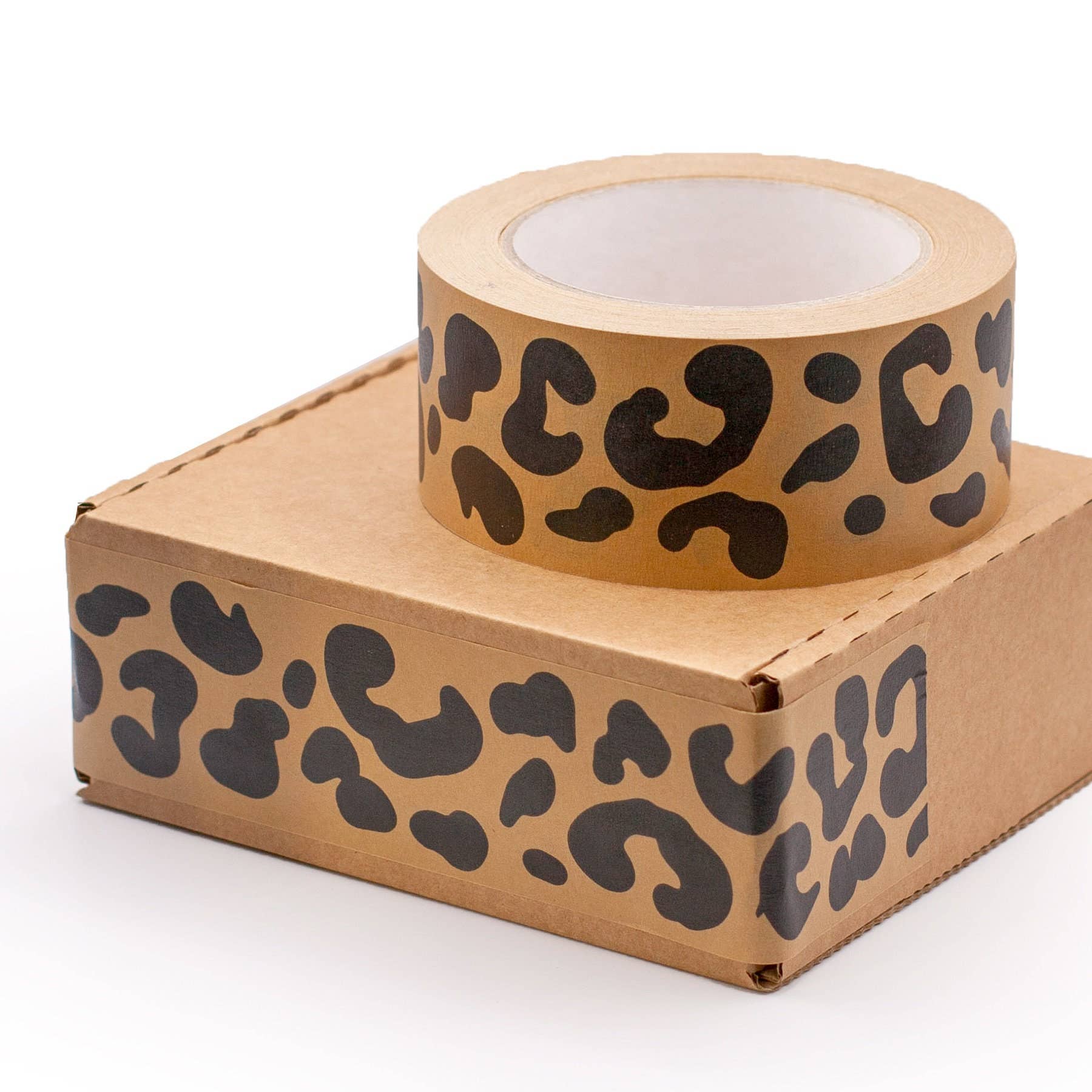 Packplan - Vendita all'ingrosso Nastri adesivi - Nastro adesivo per imballaggio con stampa leopardata in carta riciclata2