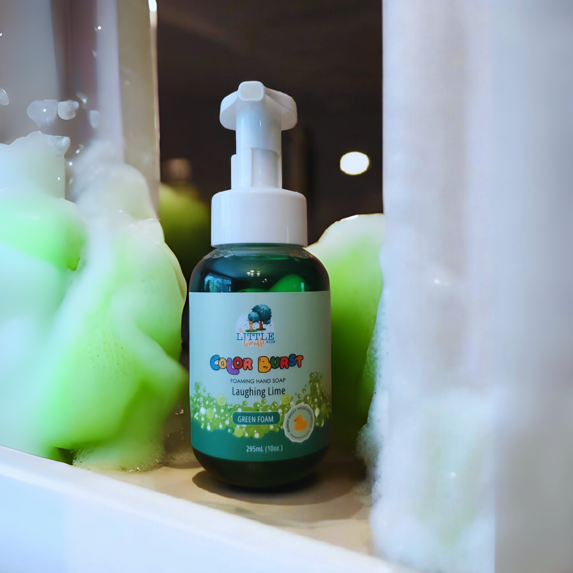 Color Burst Foaming Hand Soap – wholesale Hand soap/wash – Kids & Baby – Non-toxic Colorful Foaming Hand Soap for Kids. Green Foam. Lime Scented3