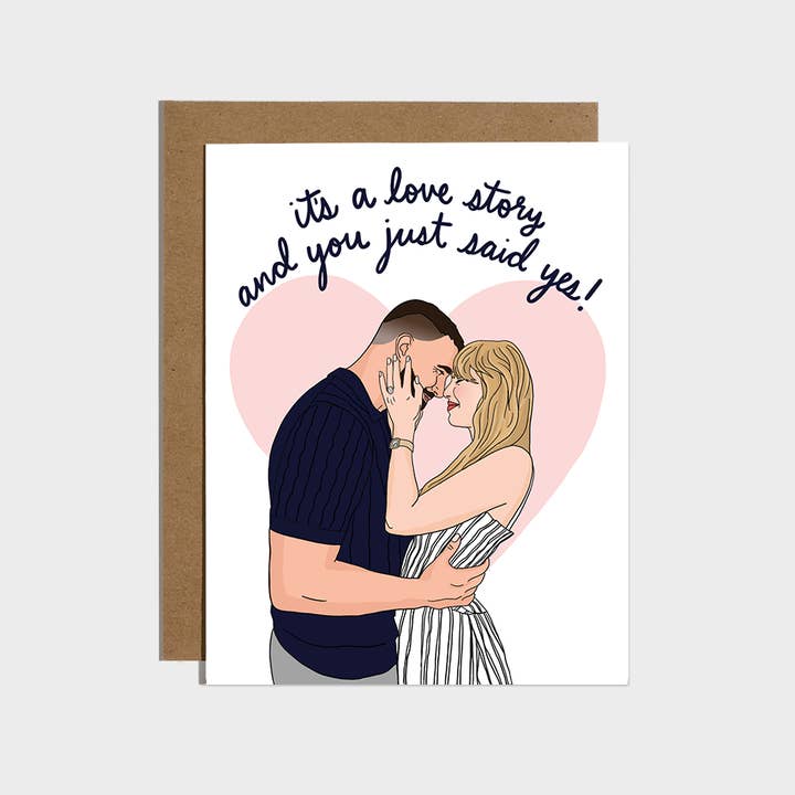 You Just Said Yes Engagement Card for wholesale by Brittany Paige