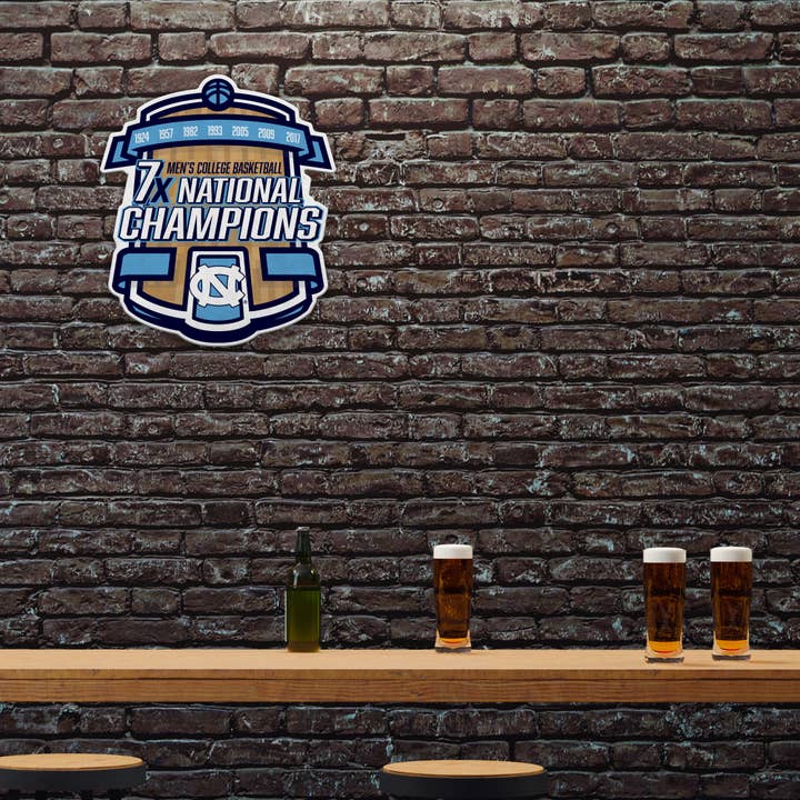 Rico Industries - Wholesale Sign - NCAA North Carolina Tar Heels Champ Shape Cut Pennant1