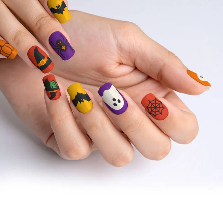 FYNE BODY - Wholesale Press-on/fake nails - Candy Corn Cuties Multicolor Halloween Press-On Nails90