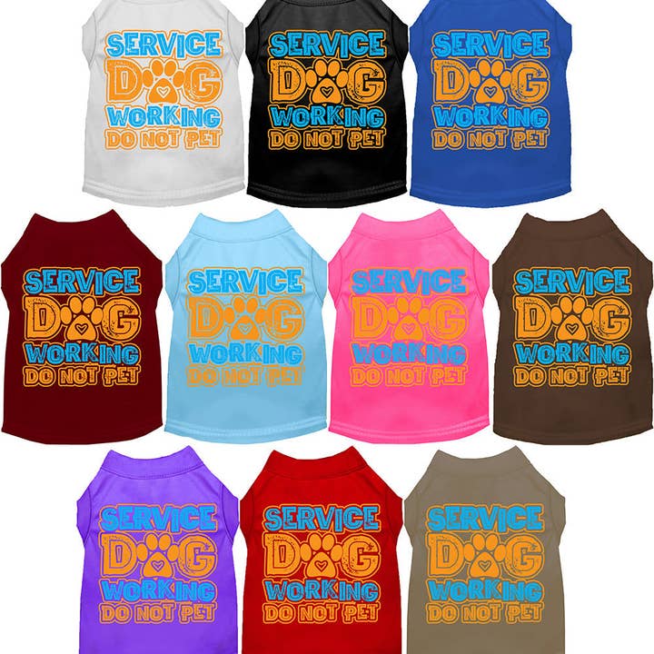 Chemise pour chien "Chien d'assistance" pour la vente par As You Wish Apparel