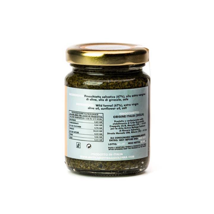 Antica Bottega Siciliana - Wholesale Pesto - Pesto van wilde venkel - 90 g1