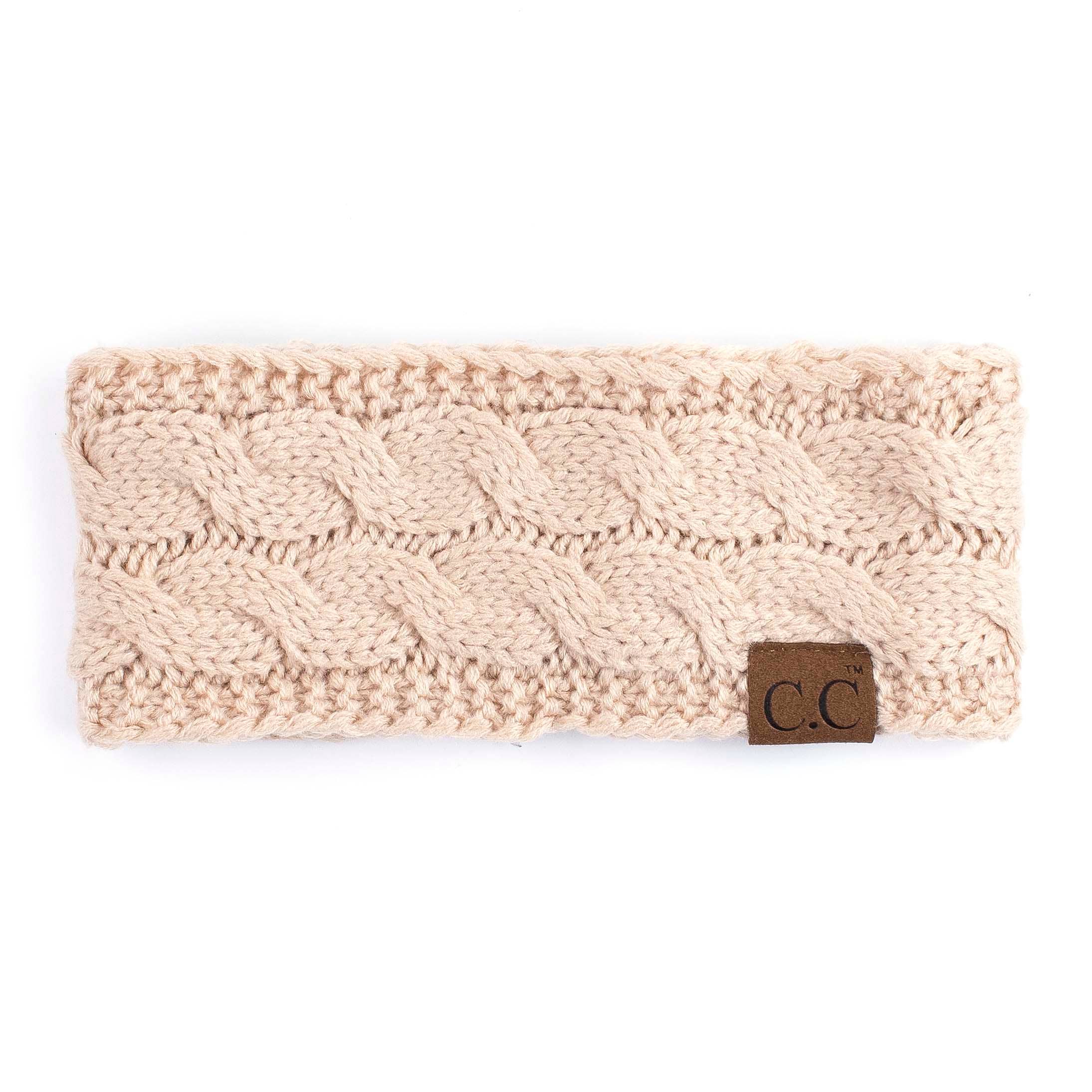 Truly Contagious - Wholesale Fashion Headband - Women's - CC Cable Knit Lined Headwrap ( HW-20 )20