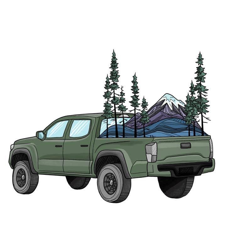 Michele Michael Art - Wholesale Sticker - Tacoma Forest sticker