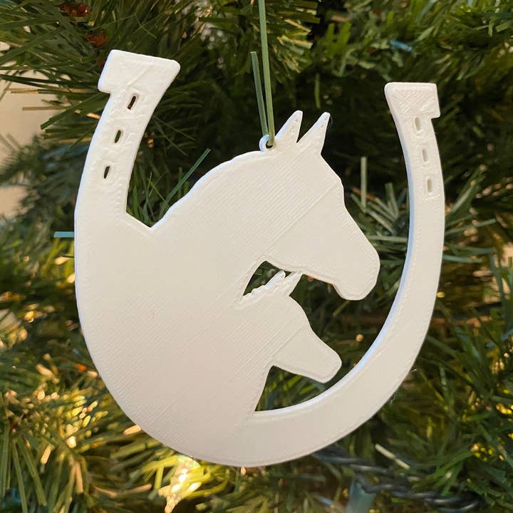 Cowboy 106 Ornament - Plastic (White) (3D-Printed) for wholesale by Economy Ornament