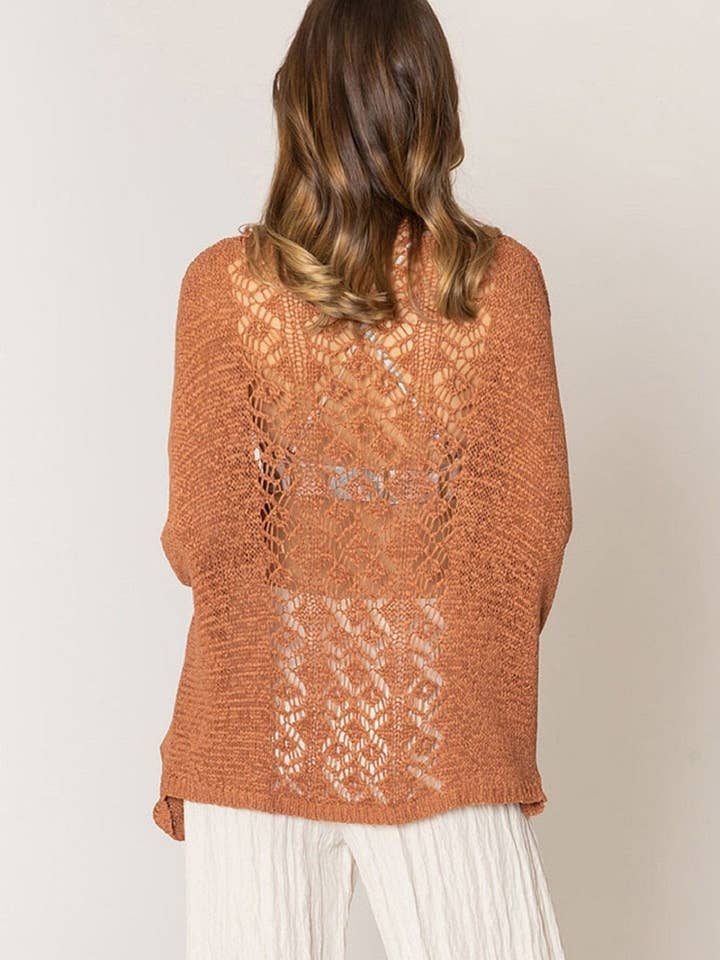 MiMi Wholesale - Wholesale Cardigan - Women's - CLC410058 Mila Lace Back Crochet Cardigan/Kimono