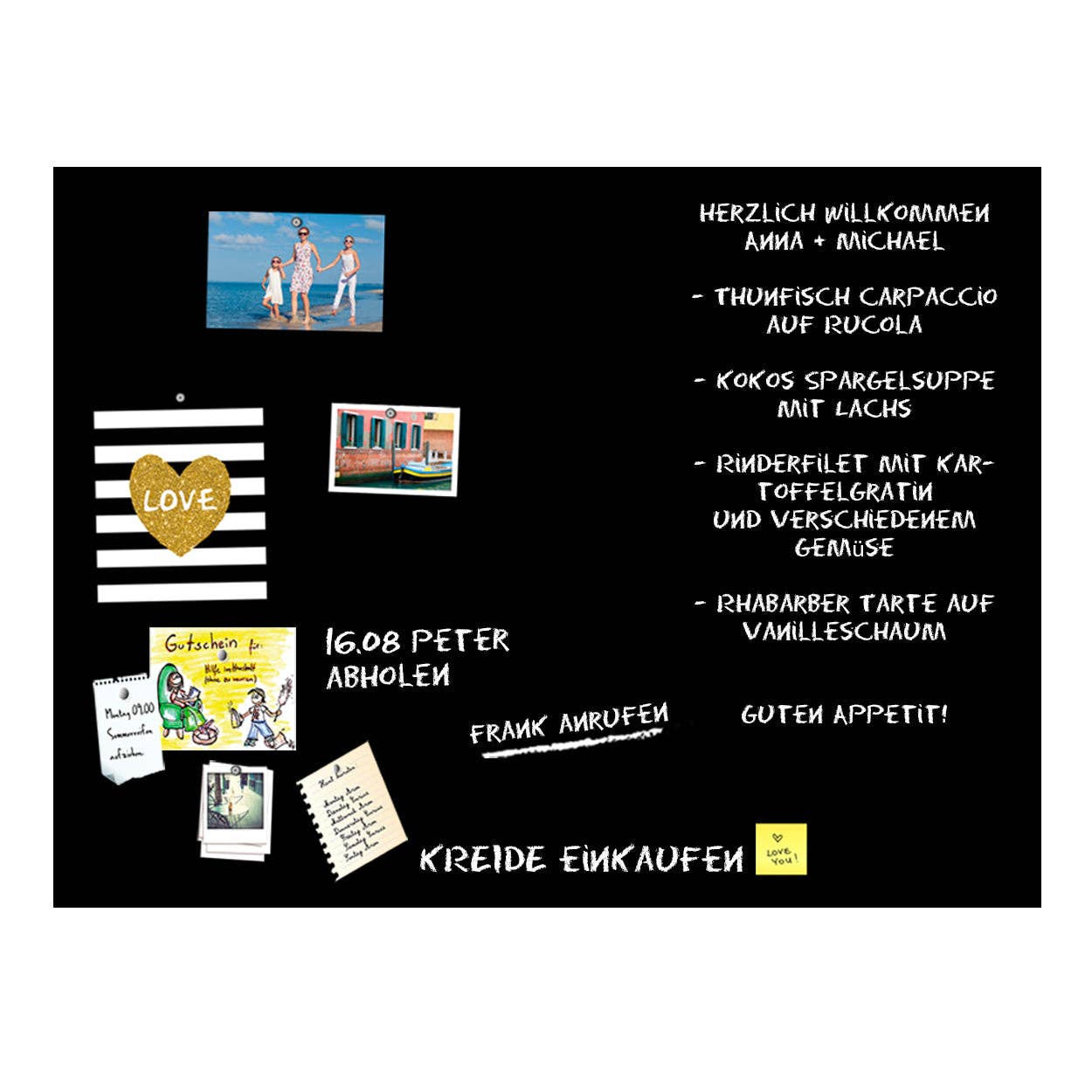 Queence - Wholesale Magnet Board - Magnetic blackboard film - black2