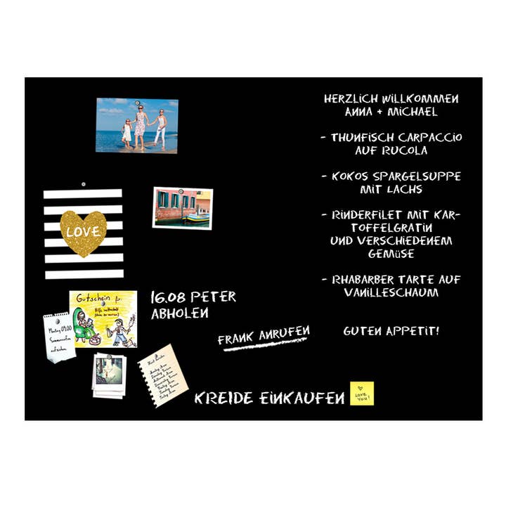 Queence - Wholesale Magnet Board - Magnetic blackboard film - black2