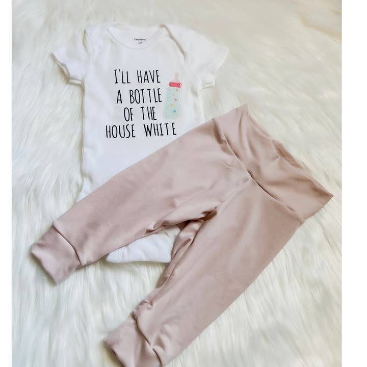 Flaska hus vit bodysuit och legging Set för wholesale av Petite Star Rising