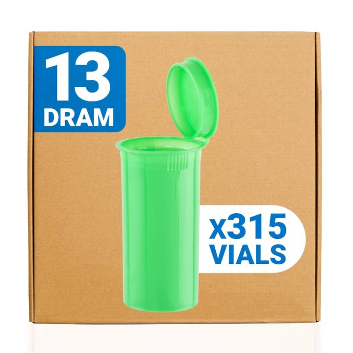 13 Dram Loud Lock Child Resistant Pop Top Vials - 315ct for wholesale by Cannatron