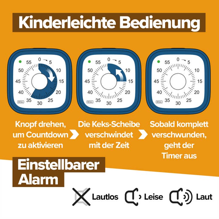 Brainstream - Wholesale Wind-Up Toy - Kids - Visual Timer / Cookie Clock5