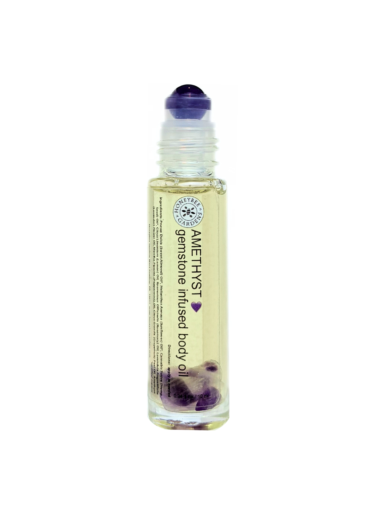 Honeybee Gardens Natural Cosmetics & Body Care - Wholesale Bath/Body Oil - Crystal Infused Aromatherapy Organic Body Oil Rollerballs0