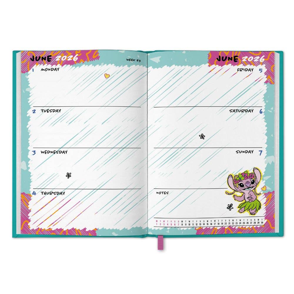 Danilo Promotions Ltd – wholesale Journal/diary – DISNEY STITCH 2026 A5 DIARY1