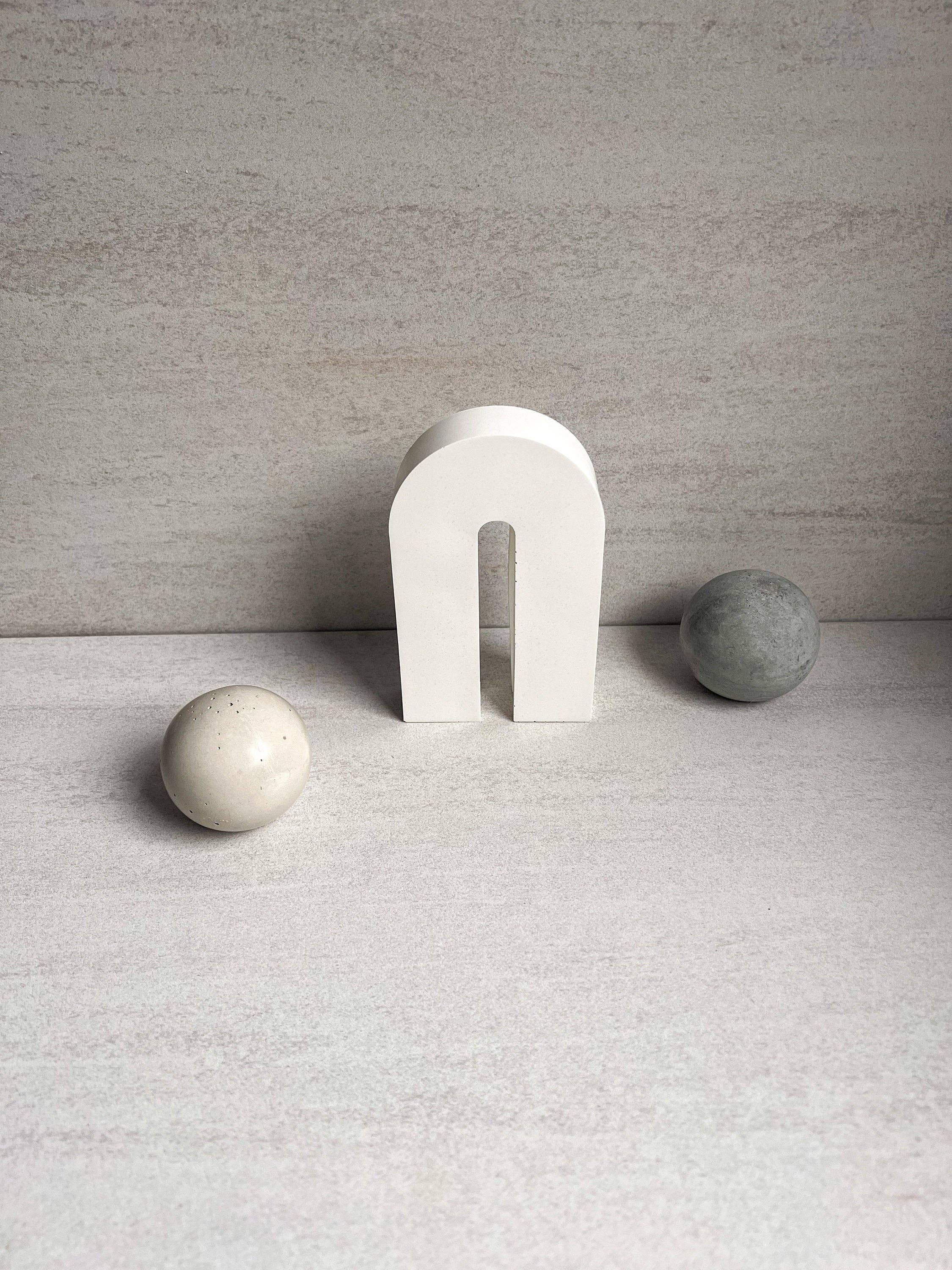 Minimal Loot Design - Wholesale Sculpture - Concrete Sculptural Arch, Standing Arch Decor, Nordic, Decorative Arch, Photo Props, Geometric Ornament, Cement Decor, Modern Decor, Still4