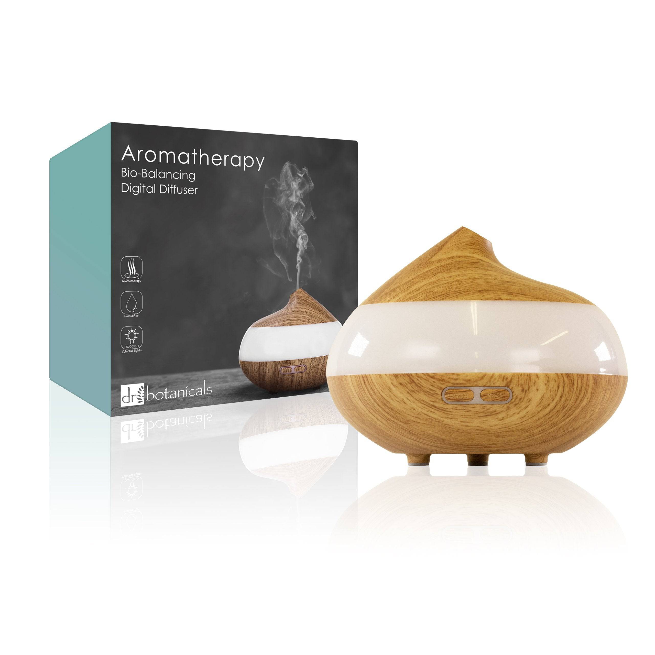 Skin Research Ltd. | Anti-Ageing Skincare & Beauty – wholesale Electronic diffuser – Dr Botanicals Bio-Balancing Wooden Aroma Digital Diffuser Clear Panel (UK Plug)1
