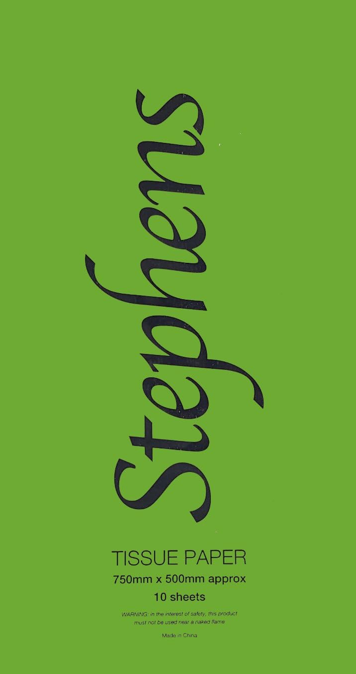West Design Products - Wholesale Tissue Paper - Stephens Tissue Paper, 10 Sheets, Light Green, 750 x 500mm0